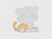 Carica e avvia il video nel visualizzatore di galleria, Baby Tiger embroidery design - Forest Animal embroidery designs machine embroidery pattern - Boy embroidery file - instant download pes jef
