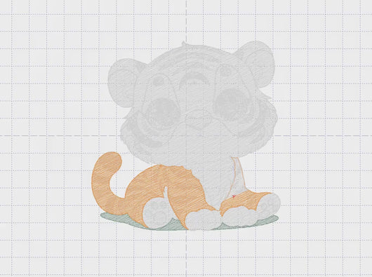 Baby Tiger embroidery design - Forest Animal embroidery designs machine embroidery pattern - Boy embroidery file - instant download pes jef