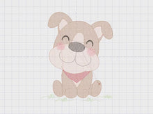 Carica e avvia il video nel visualizzatore di galleria, Dogs embroidery designs - Smiling Dog embroidery design machine embroidery pattern - Mutt Rescue Puppy embroidery file -  Instant download
