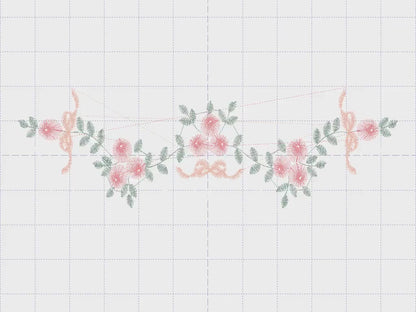 Flowers embroidery designs - Roses embroidery design machine embroidery pattern - Entwined roses embroidery file - instant download towel