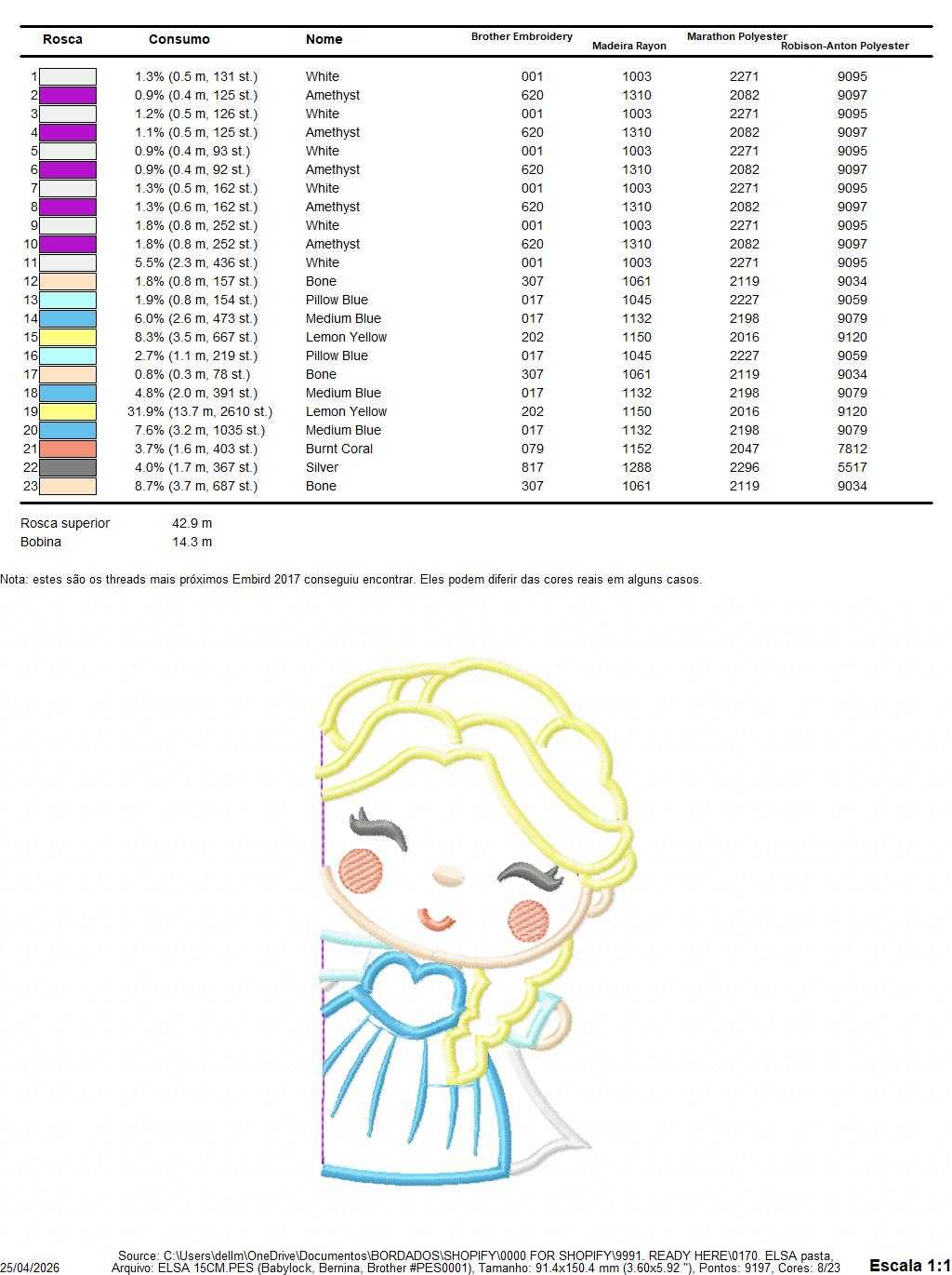Princess Elsa embroidery design - Frozen Disney Princess machine embroidery pattern - Princess applique design - Instant digital Download - Marcia Embroidery
