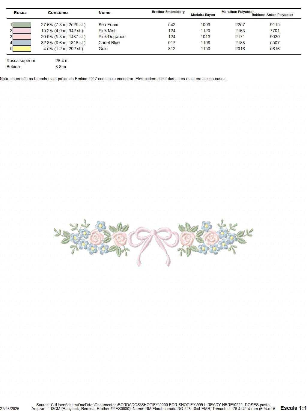 Roses flowers and lace embroidery design - Roses Line Divider machine embroidery pattern - Floral wreath garland file - Instant download pes jef - Marcia Embroidery