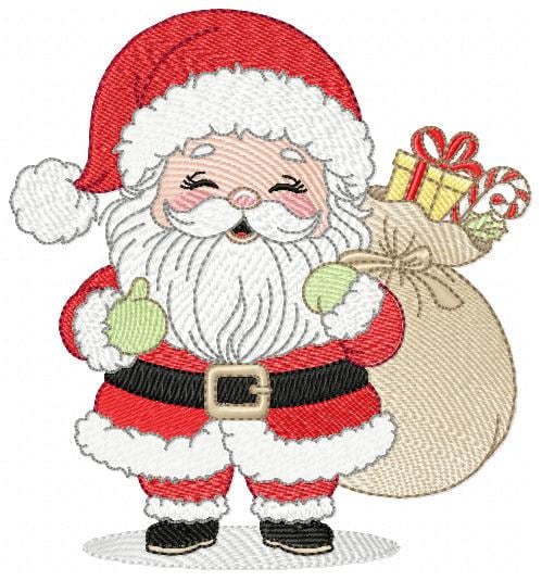 Santa Claus embroidery designs - Ho ho ho Xmas Saint Nicholas machine embroidery pattern - Instant digital download pes jef dst hus vp3 xxx - Marcia Embroidery