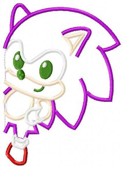 Sonic embroidery design - Sonic the Hedgehog machine embroidery pattern - Baby boy and girl file - Instant digital download pes jef - Marcia Embroidery
