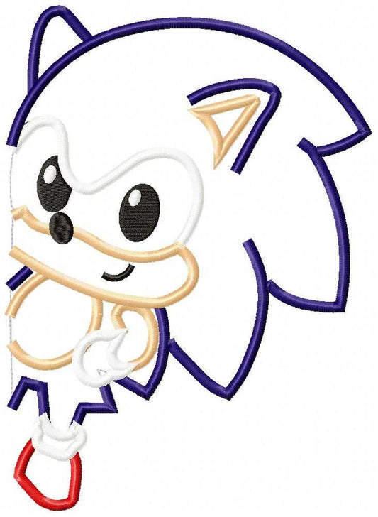 Sonic embroidery design - Sonic the Hedgehog machine embroidery pattern - Baby boy and girl file - Instant digital download pes jef - Marcia Embroidery