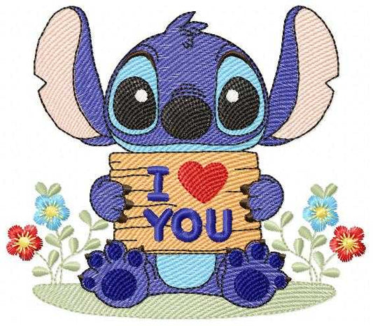 Stitch embroidery design - Lilo and Stitch Cartoon machine embroidery pattern - Baby boy and girl file - Instant digital download pes jef - Marcia Embroidery