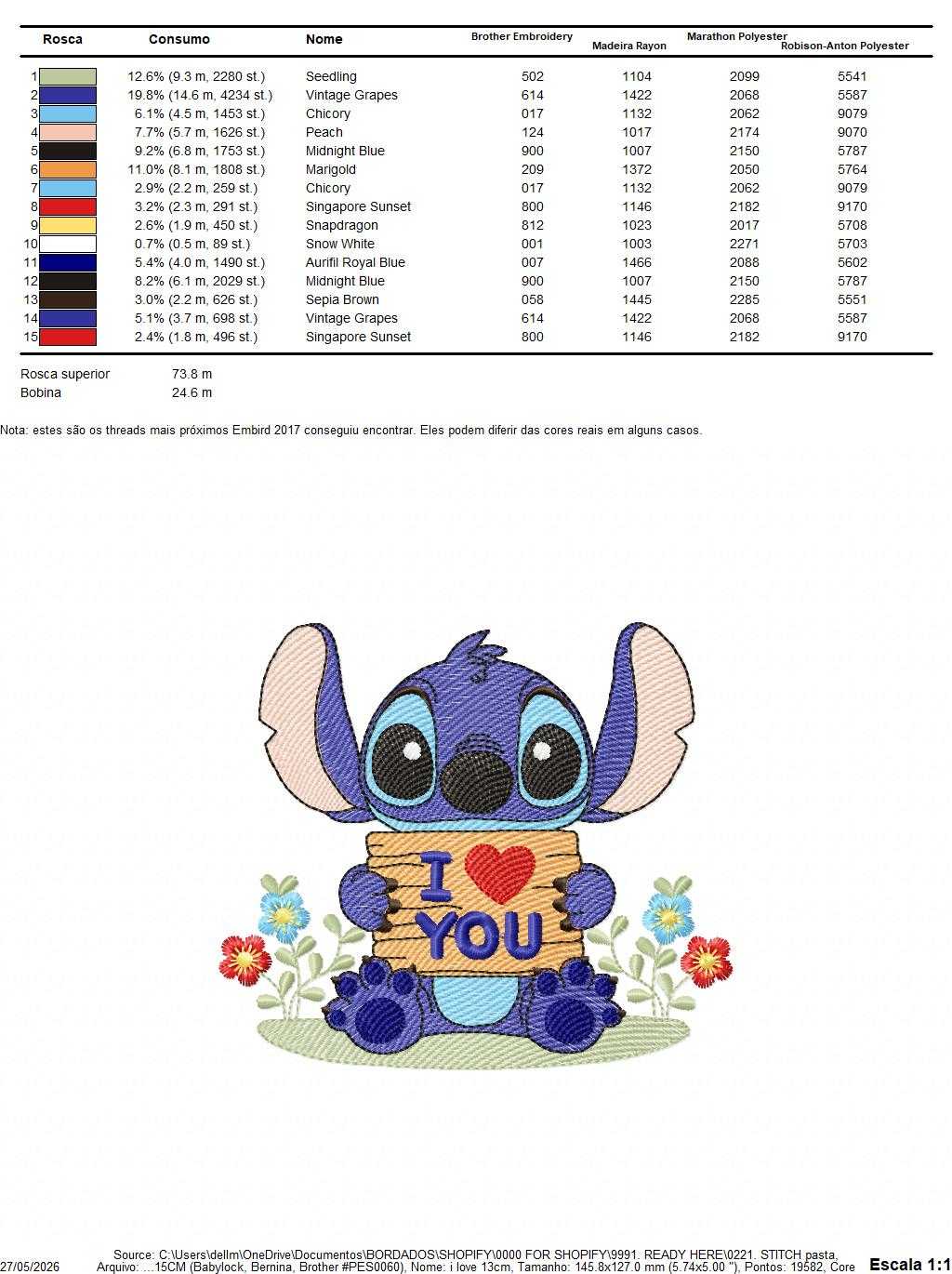 Stitch embroidery design - Lilo and Stitch Cartoon machine embroidery pattern - Baby boy and girl file - Instant digital download pes jef - Marcia Embroidery