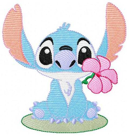 Stitch embroidery design - Lilo and Stitch Cartoon machine embroidery pattern - Baby boy and girl file - Instant digital download pes jef - Marcia Embroidery