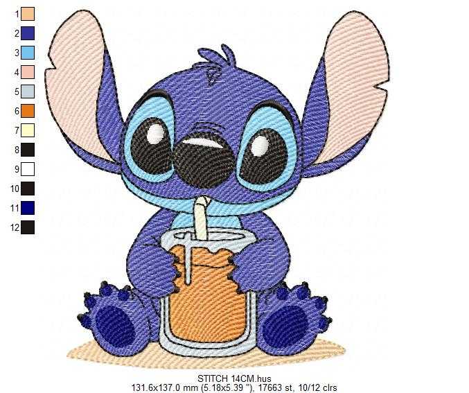 Stitch embroidery design - Lilo and Stitch Cartoon machine embroidery pattern - Baby boy and girl file - Instant digital download pes jef dst - Marcia Embroidery