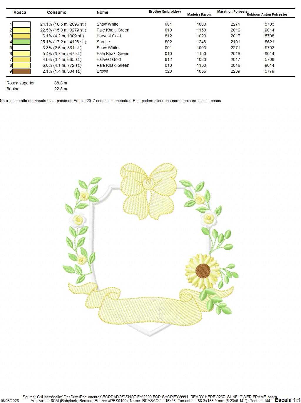 Sunflower Frame embroidery design - Yellow Flowers machine embroidery pattern - Floral Grandma Kitchen towel - Instant digital download pes jef dst - Marcia Embroidery
