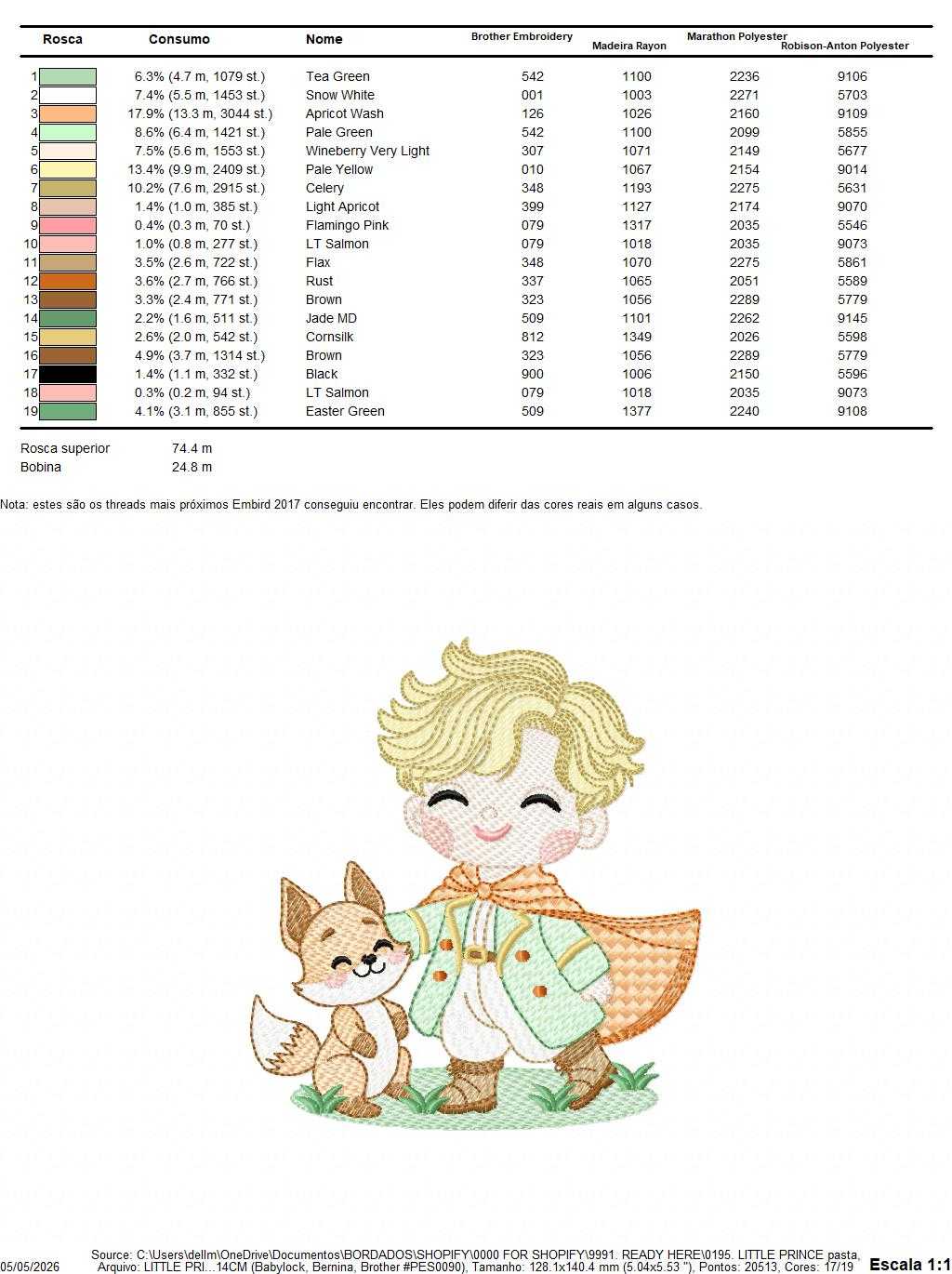 The Little Prince embroidery design - Little Prince with fox machine embroidery pattern - Baby boy and girl Fairytale file - Instant digital download pes jef - Marcia Embroidery