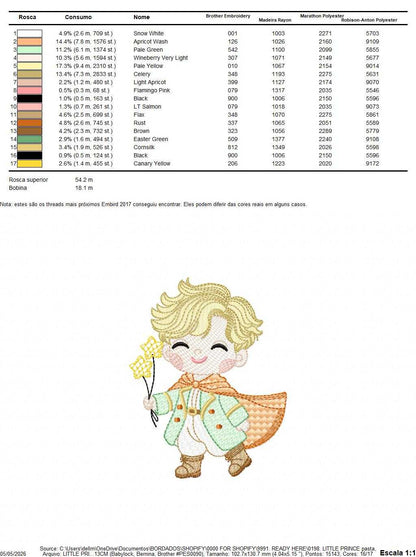 The Little Prince embroidery design - Little Prince with stars machine embroidery pattern - Baby boy and girl Fairytale file - Instant digital download pes jef - Marcia Embroidery