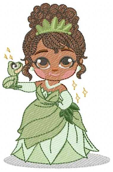 Tiana embroidery design - Disney Princess machine embroidery patterns - Baby girl file - Instant digital download pes jef dst hus - Marcia Embroidery