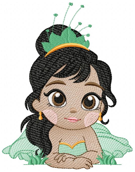 Tiana embroidery designs - Disney Princess machine embroidery patterns - Baby Girl file - Instant digital download pes jef dst exp hus vp3 - Marcia Embroidery