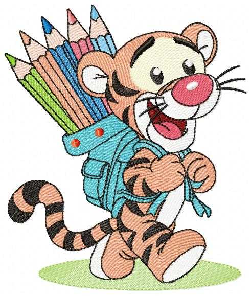 Tigger embroidery design - Winnie the Pooh Bear Cartoon machine embroidery pattern - Baby boy and girl file - Instant digital download pes jef - Marcia Embroidery
