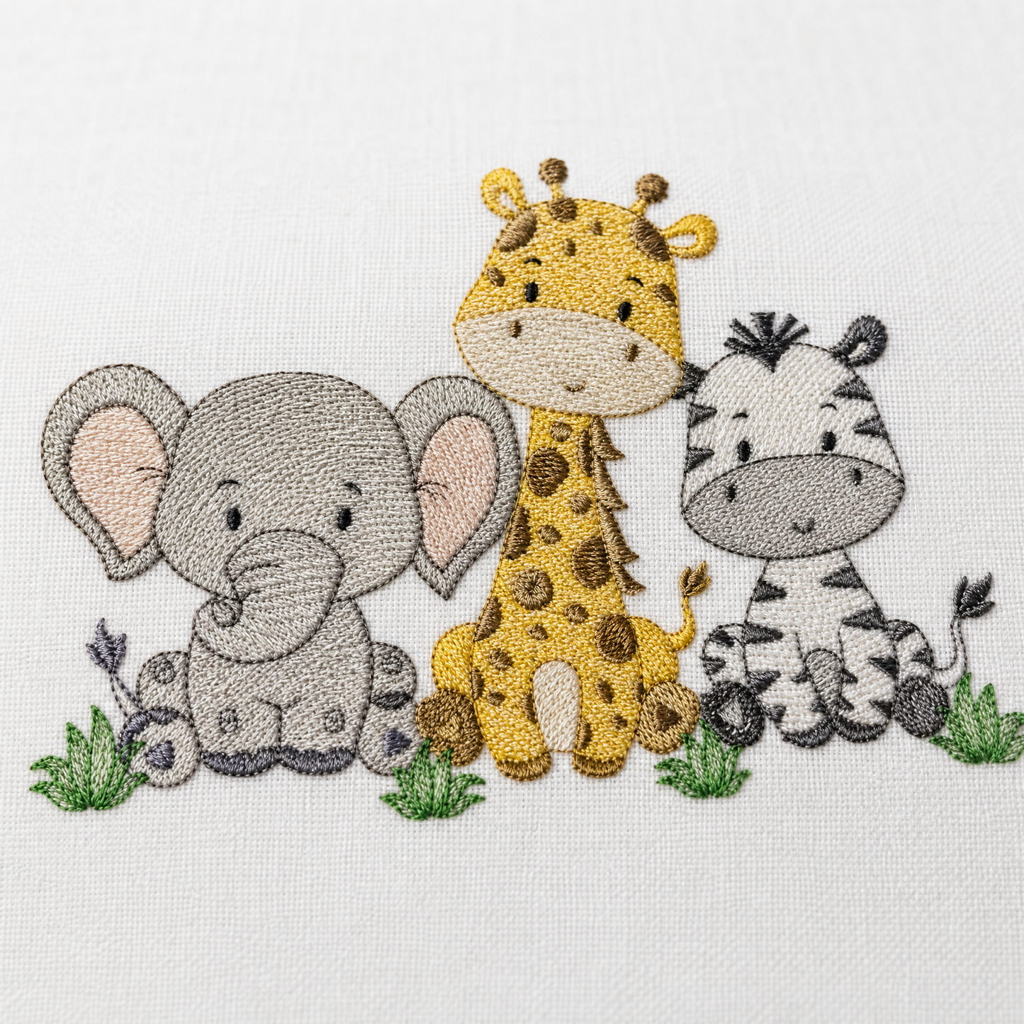 Safari embroidery designs - Elephant embroidery design machine embroidery pattern - Giraffe embroidery file - Zebra embroidery download pes (Copy)