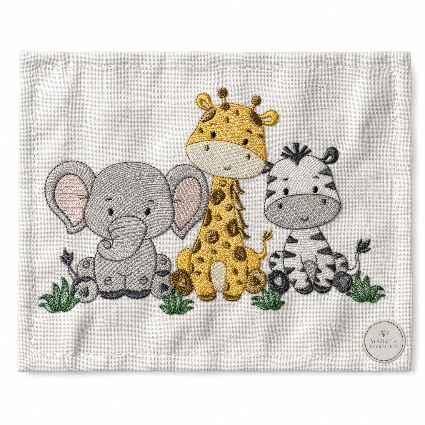 Safari embroidery designs - Elephant embroidery design machine embroidery pattern - Giraffe embroidery file - Zebra embroidery download pes (Copy)