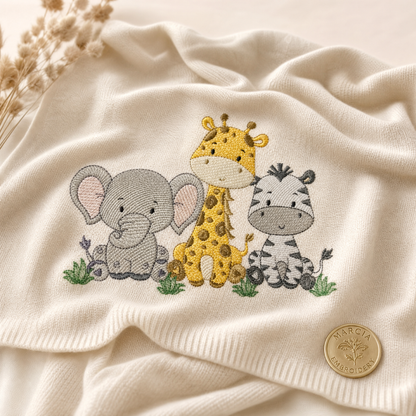 Safari embroidery designs - Elephant embroidery design machine embroidery pattern - Giraffe embroidery file - Zebra embroidery download pes (Copy)