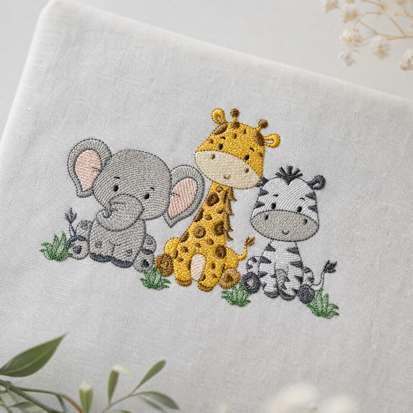 Safari embroidery designs - Elephant embroidery design machine embroidery pattern - Giraffe embroidery file - Zebra embroidery download pes (Copy)