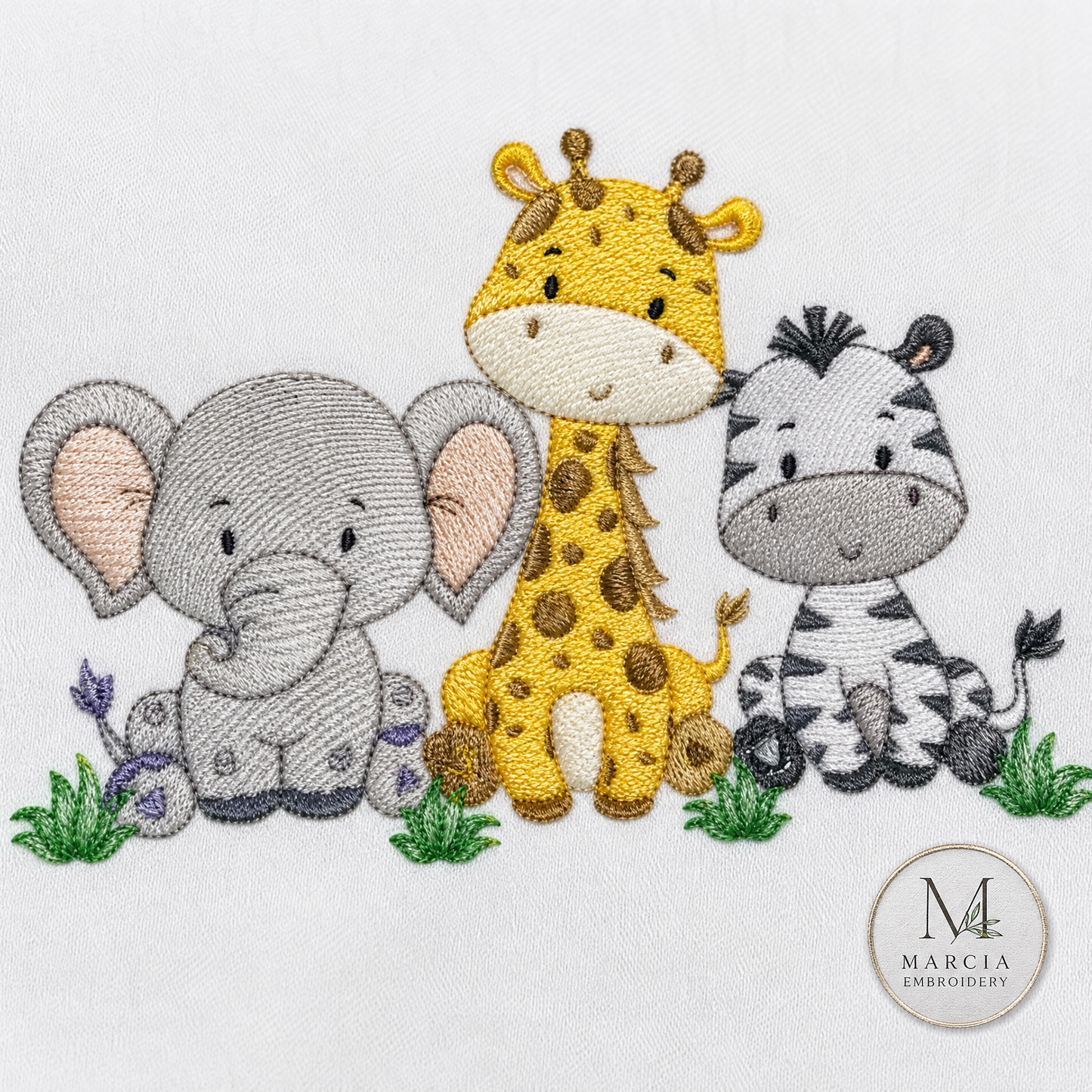 Safari embroidery designs - Elephant embroidery design machine embroidery pattern - Giraffe embroidery file - Zebra embroidery download pes (Copy)