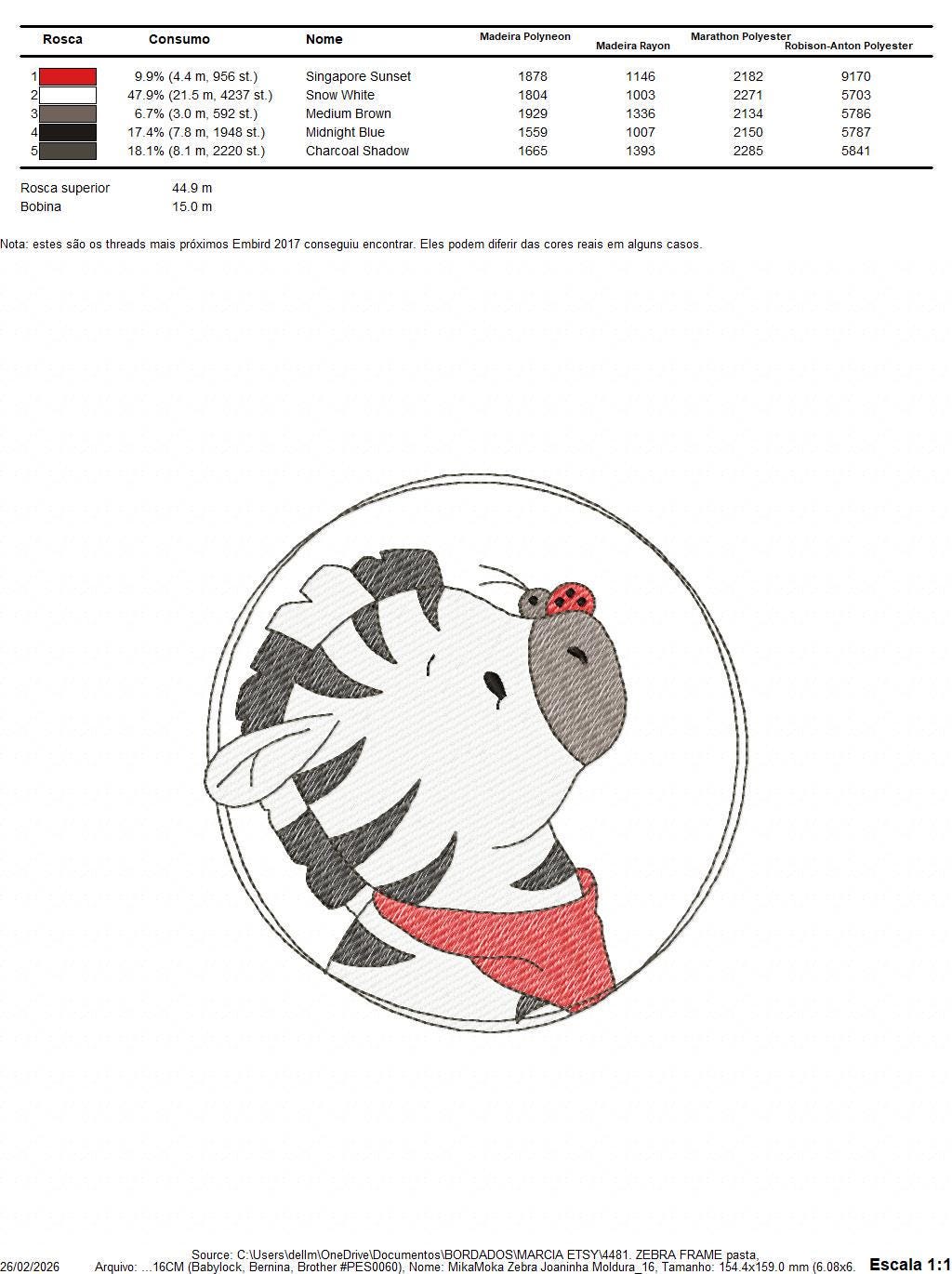 Zebra with red bandana and ladybug frame embroidery designs - Safari Wild Animal machine embroidery pattern - Baby Boy and Girl file - Instant digital download pes jef dst hus vp3 - Marcia Embroidery