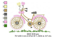 Cargar imagen en el visor de la galería, Bike - Bicycle embroidery design machine embroidery pattern
