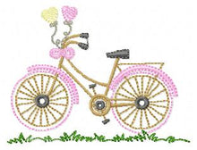 Cargar imagen en el visor de la galería, Bike - Bicycle embroidery design machine embroidery pattern
