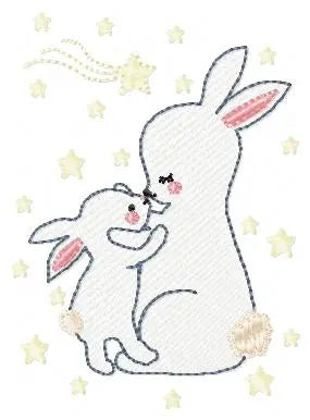 Mama Bunny - Rabbit embroidery design machine embroidery pattern Marcia Embroidery