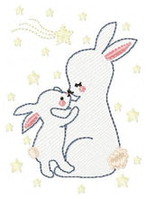 Charger l&#39;image dans la galerie, Mama Bunny - Rabbit embroidery design machine embroidery pattern
