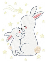 Charger l&#39;image dans la galerie, Mama Bunny - Rabbit embroidery design machine embroidery pattern
