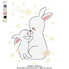 Charger l&#39;image dans la galerie, Mama Bunny - Rabbit embroidery design machine embroidery pattern
