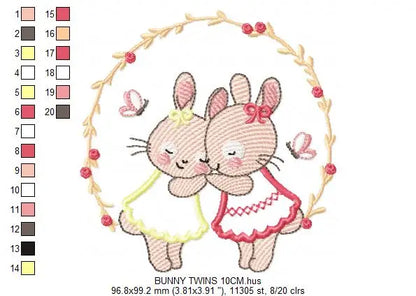 Bunny embroidery design Rabbit embroidery designs machine embroidery pattern baby embroidery file newborn embroidery mama rabbit Marcia Embroidery