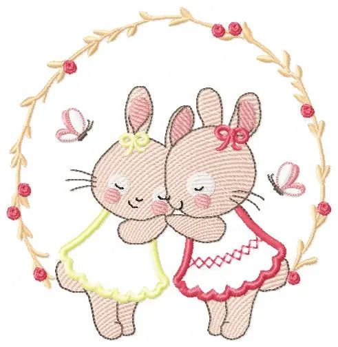 Bunny embroidery design Rabbit embroidery designs machine embroidery pattern baby embroidery file newborn embroidery mama rabbit Marcia Embroidery