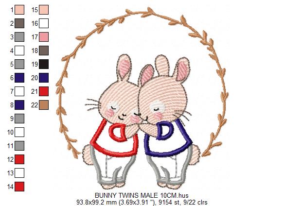 Bunny embroidery design Rabbit embroidery designs machine embroidery pattern baby embroidery file kid embroidery rabbit with frame