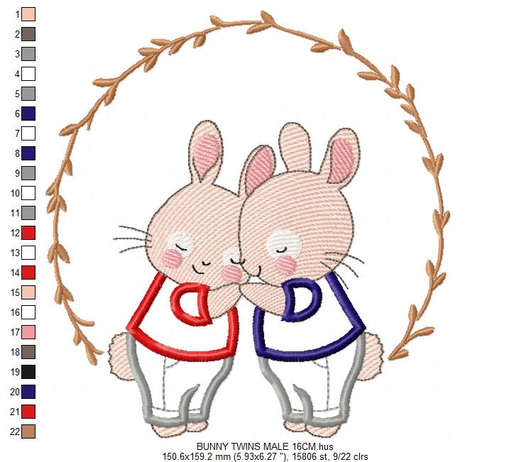 Bunny embroidery design Rabbit embroidery designs machine embroidery pattern baby embroidery file kid embroidery rabbit with frame