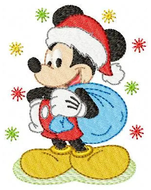 Mickey Santa Claus embroidery design machine embroidery pattern Marcia Embroidery