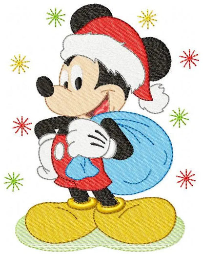 Mickey Santa Claus embroidery design machine embroidery pattern Marcia Embroidery