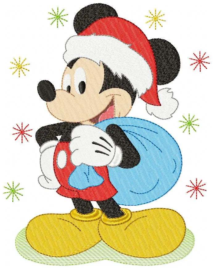 Mickey Santa Claus embroidery design machine embroidery pattern Marcia Embroidery