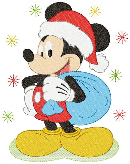 Mickey Santa Claus embroidery design machine embroidery pattern Marcia Embroidery