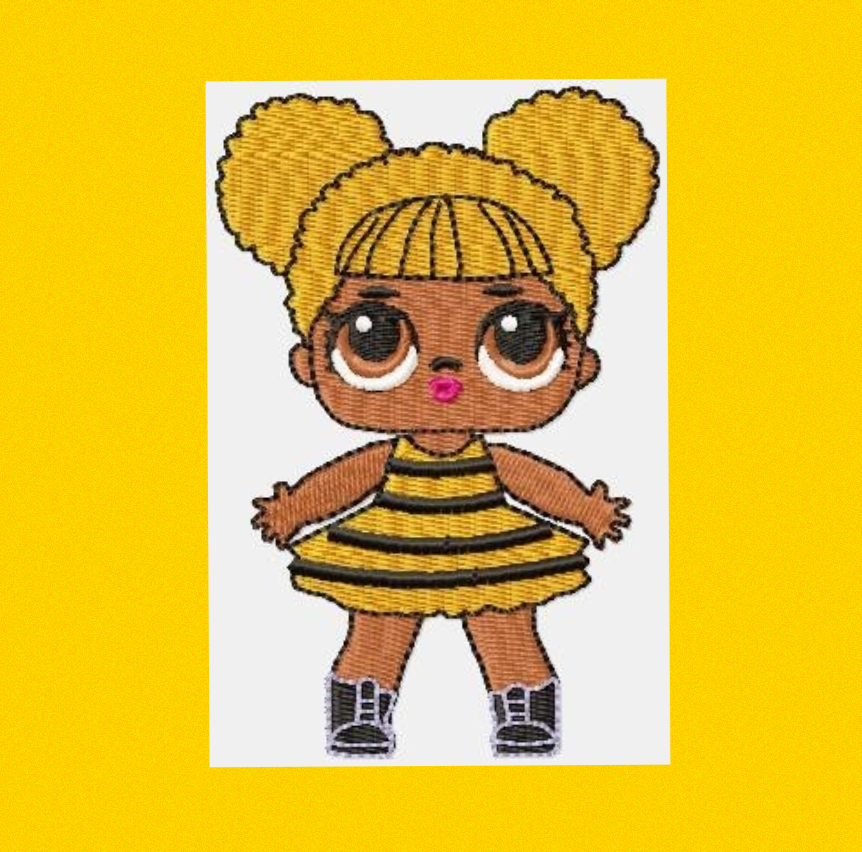 LOL Dolls embroidery design machine embroidery pattern