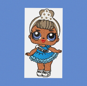 Lol doll embroidery deals design