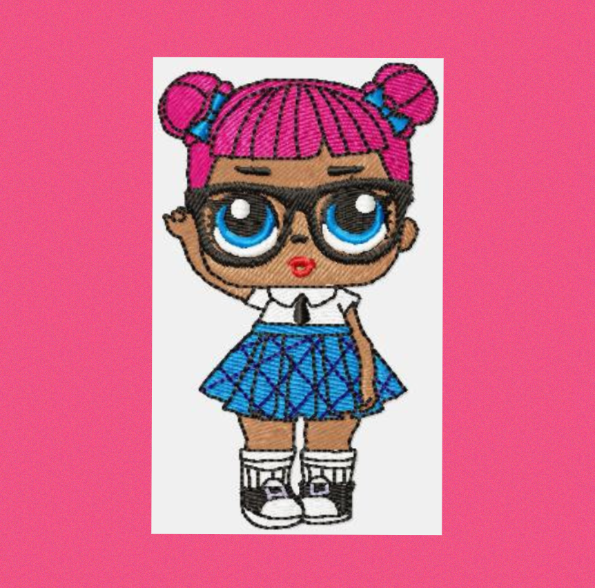 LOL Dolls embroidery design machine embroidery pattern