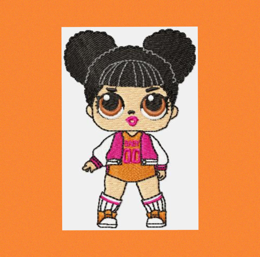 LOL Dolls embroidery design machine embroidery pattern