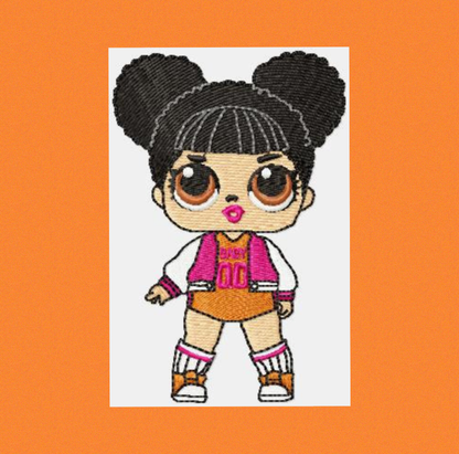 LOL Dolls embroidery design machine embroidery pattern