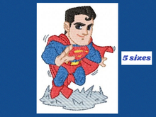 Load image into Gallery viewer, Superman embroidery design machine embroidery pattern
