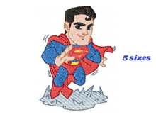 Load image into Gallery viewer, Superman embroidery design machine embroidery pattern
