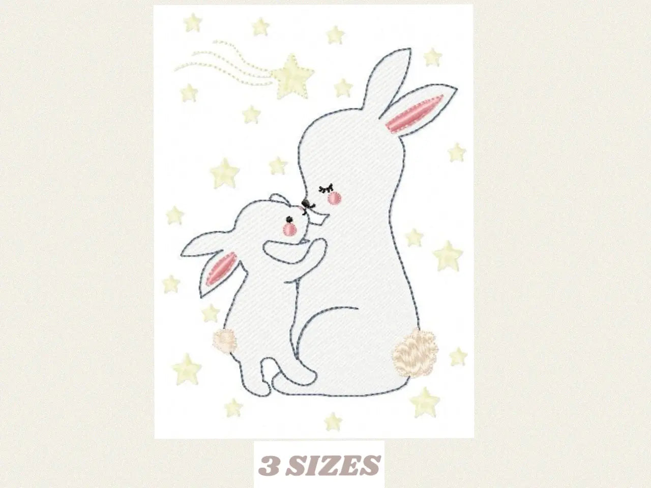Mama Bunny - Rabbit embroidery design machine embroidery pattern Marcia Embroidery