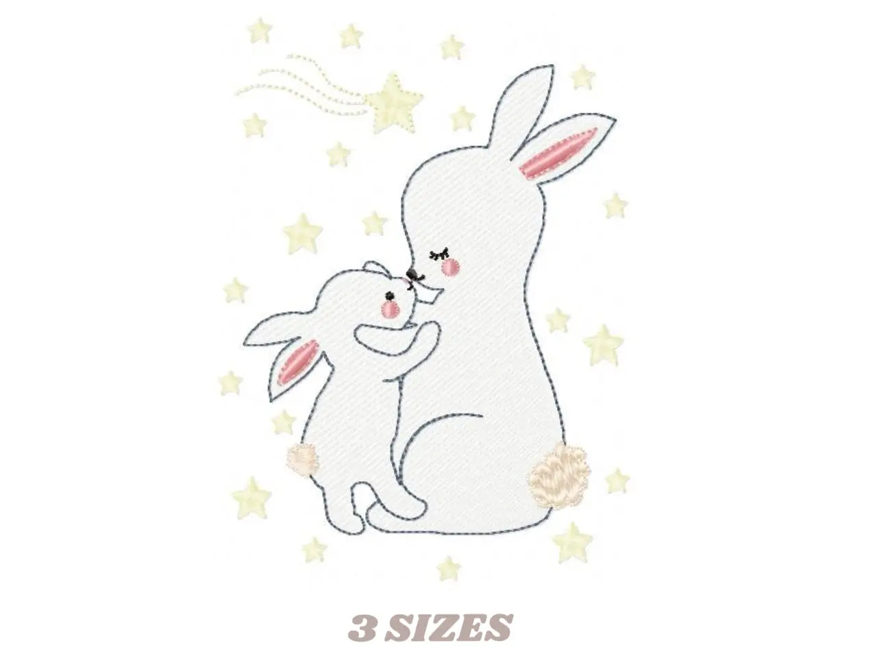 Mama Bunny - Rabbit embroidery design machine embroidery pattern Marcia Embroidery