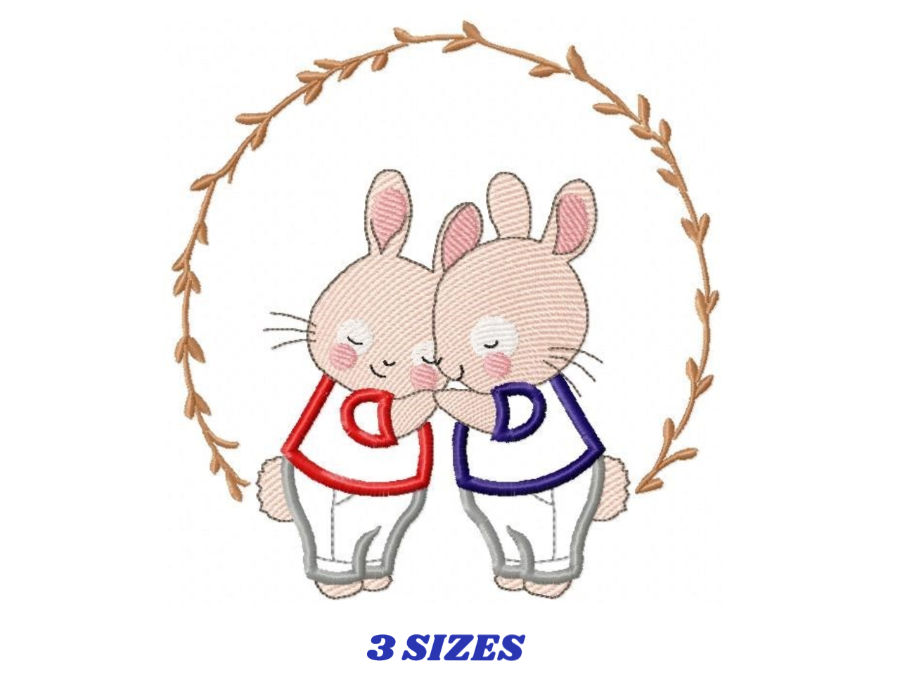 Bunny embroidery design Rabbit embroidery designs machine embroidery pattern baby embroidery file kid embroidery rabbit with frame