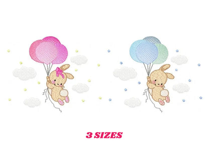 Bunny - Rabbit embroidery design machine embroidery pattern Marcia Embroidery